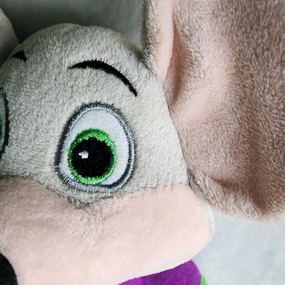 Vintage Chuck E Cheese Plush Pizza Advertising Purple Shirt Stuffie Mouse Toy - Picture 8 of 16